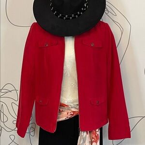 Studio Works-Faux Suede Utility Jacket size 10P